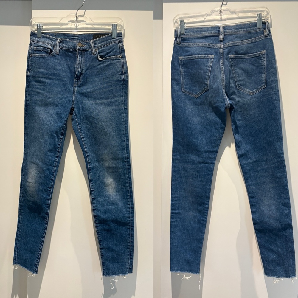 All Saints Women's Blue Skinny Jeans size 29 - Picture 2 of 3